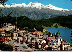 Switzerland St Moritz Panoramic View 1973