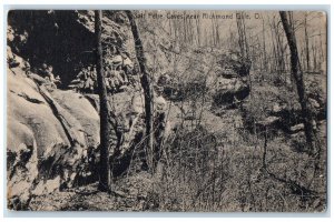 c1910 Salt Petre Caves Forest Trees Richmond Dale Ohio Vintage Unposted Postcard