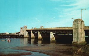 Postcard General Edwards Multiple-Span Steel-Girder Bridge Lynn Massachusetts MA