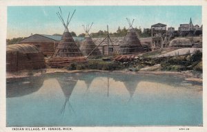 ST. IGNACE, Michigan, 1930-1940s; Indian Village