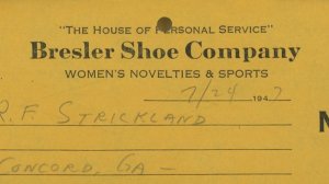 1947 Bresler Shoe Company Pryor St. Women's Novelties & Sports  315 
