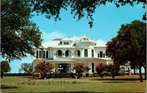 Vtg Marlin Texas TX Highlands Mansion Home House Postcard 