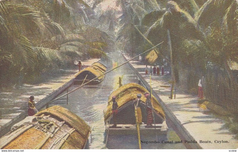 Canal & boats , CEYLON , 00-10s