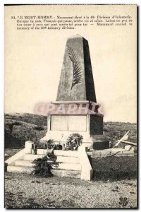 Old Postcard The Dead Man Monument Elevate has the 40th Infantry Division Army
