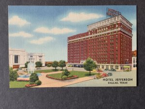 Hotel Jefferson Dallas TX Linen Postcard H2295080145