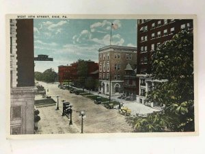 Erie PA Postcard West 10th Street Scene Unposted