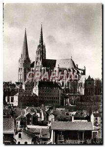 Modern Postcard Chartres Overview