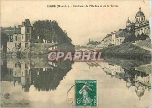 Postcard Old Segre M and L Confluence of ONDON and Verz?e
