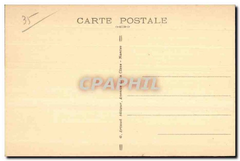 Old Postcard Fougeres Chateau de la Premiere Chapel Ruins