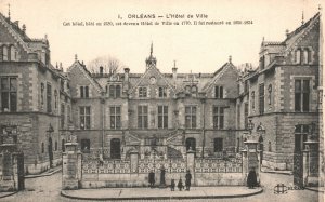 Vintage Postcard Orleans L'Hotel De Ville Cet Hotel Bati Est Devenu Paris France