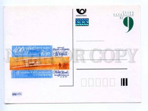 419774 Czech Republic 2001 y AVIATION PLANE post POSTAL stationery postcard