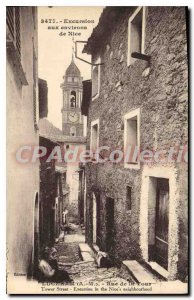 Postcard Old Luceram Rue De La Tour