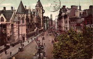 England London The Law Courts and Fleet Street 1906