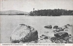 Bay and Cape, Conway Lake, Center Conway, N.H., Early Postcard, Unused