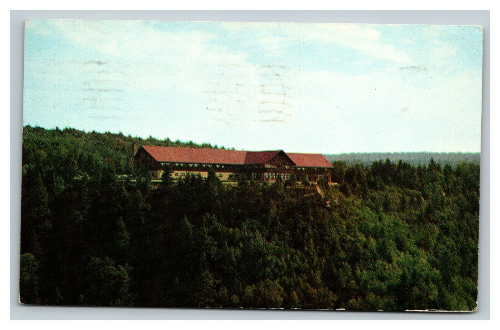 Vintage 1967 Postcard Blackwater Lodge Blackwater Falls State Park