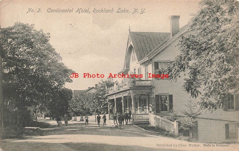 NY, Rockland Lake, New York, Continental Hotel, 1911 PM, Chas Walter No 2