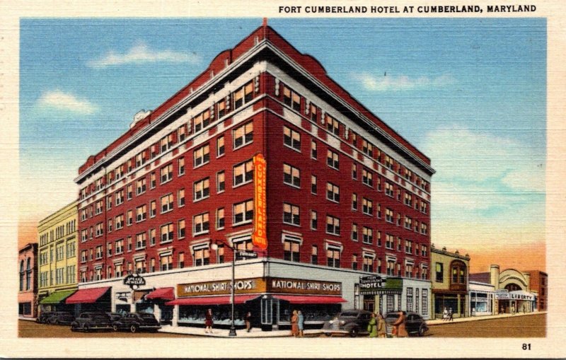 Maryland Cumberland Fort Cumberland Hotel