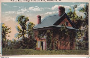 PHILADELPHIA, Pennsylvania, 1910-1930s; William Penn Cottage, Fairmount Park