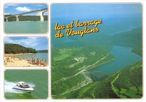 B49624 Lac et Barrage de Vouglans boats bateaux multi vues   france