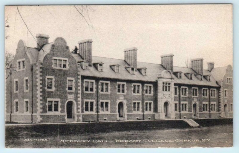 GENEVA, New York NY ~ Medbery Hall HOBART COLLEGE Albertype Postcard