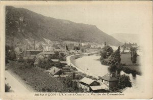 CPA BESANCON - L'Usine a Gaz et la Vallée de Casaméne (131204)