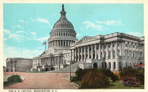 Vintage Postcard 1920's View of The U.S. Capitol Washington D. C.