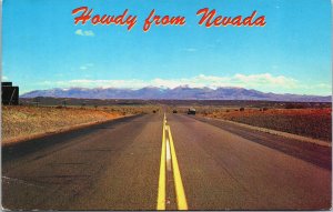 Howdy From Nevada Highways Nevada Postcard C214