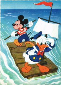 PC DISNEY, DONALD DUCK AND MICKEY MOUSE, Modern Postcard (b38069)