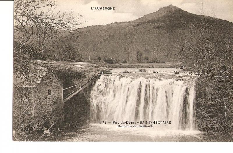 Postal 027138 : LAuvergne, Puy de D?e, Saint Nectaire, Cascade du Sailhant