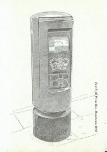 Royal Mail Postcard - New Style Pillar Box - Manchester 1980 - Ref 13815A