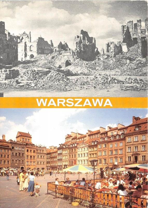 B45928 Warszawa Downtown after the war and after the reconstruction   poland