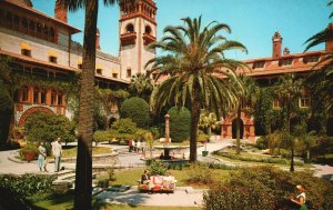 Vintage Postcard 1957 Magnificent Gardens Ponce Leon Hotel St. Augustine Florida