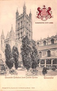 Gloucester Cathedral from Cloister Garden Gloucester Scotland, UK Unused 