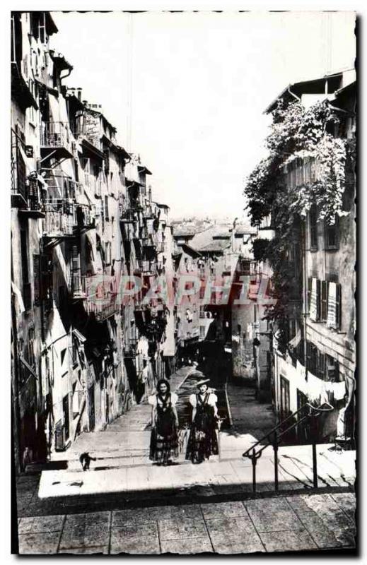 Nice Modern Postcard A Picturesque Street Of Old Nice Folklore Women