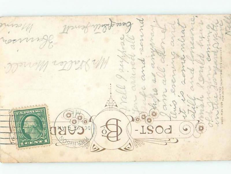 Bamforth Comic DRUNK MAN LAYING IN THE FOUNTAIN AB9949