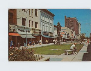 Postcard - South Burdick Mall - Kalamazoo, Michigan