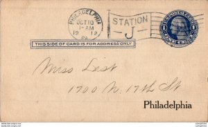 '''''''US Postal stationery 1c Philadelpha 1912 ST Mathew''''''''s Sunday sch...