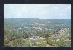 BRANSON MISSOURI SHEPHERD OF THE HILLS COUNTRY BIRDSEYE VIEW VINTGE POSTCARD