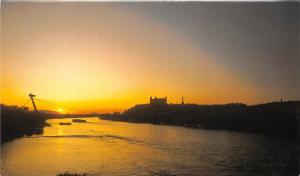 B54443 Bratislava by night boats bateaux 8x13 cm   slovakia