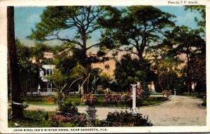 Florida Sarasota John Ringling's Winter Home 1929 Curteich