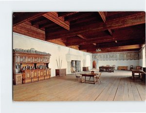 Postcard Knights' Hall, Chillon Castle, Veytaux, Switzerland