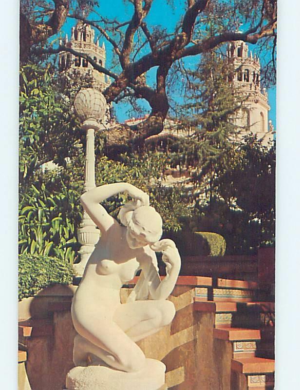 Pre-1980 Risque SAN SIMEON NUDE STATUE near Cambria & Paso Robles CA hn4357