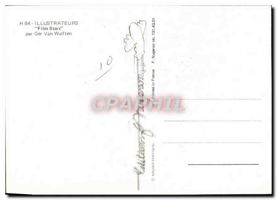 Postcard Modern Naked erotic Woman The Beach Boys Movie Stars Ger van