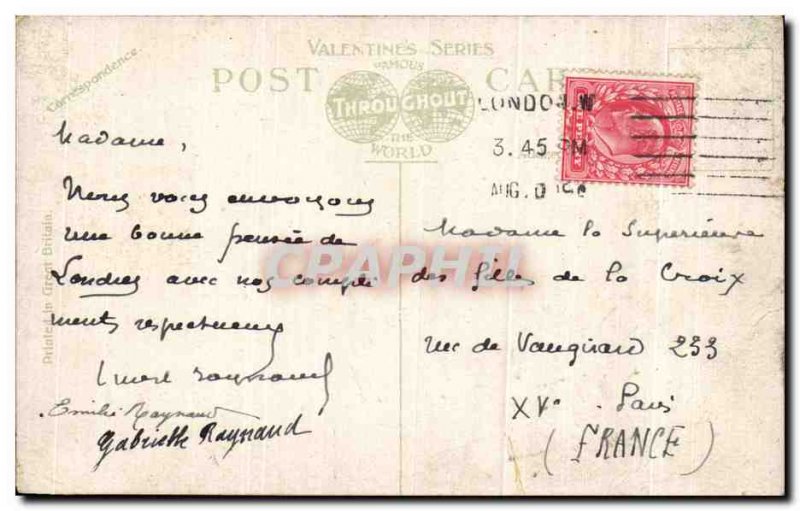 Old Postcard Westminster Abbey London