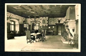 #739 Liechtenstein, Schloss Vaduz Castle Interior Photo Animal Heads Antlers