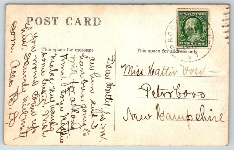 RPPC  1910  Proctorville  Vermont  Cancel  Postcard