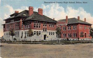 J36/ Dillon Montana Postcard c1910 Beaverhead County High School 96