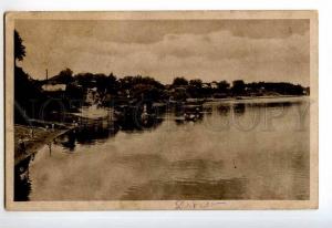 249628 BELARUS Rechytsa Dnieper pier 1919 year military RPPC