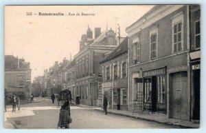 ROMORANTIN, FRANCE ~  Street Scene RUE de BEAUVAIS ca 1910s  Postcard