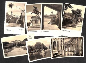 Lot of 7 real photo postcards 1940`s Austria Vienna local motifs architecture 